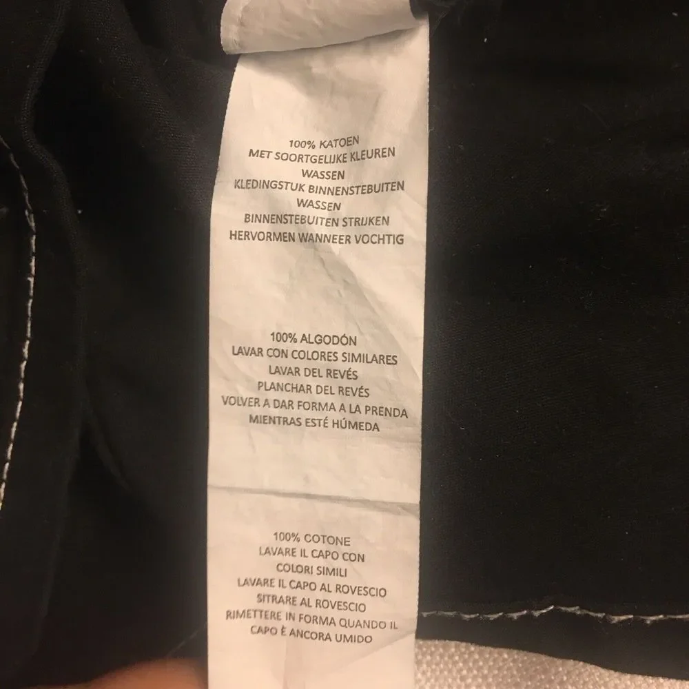 Nasty Gal Skirt 6 Womens‎ Black Cargo Mini Casual White Stitching Fashion skirt